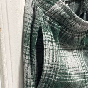 Croft & Barrow Men's Sz S Classic Flannel Green Plaid Lounge Pajama Pants